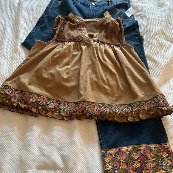 fabulous boho chic  jeans.Size 12 new with tag - Picture 2 of 16